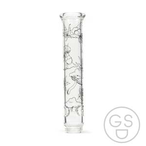 Prism Modular Waterpipe Tall Mouthpiece - Sky High / Clear