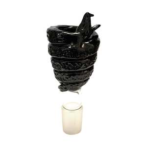 Vendor: 18mm Glass Water Pipe Bowl - Slither Bowl