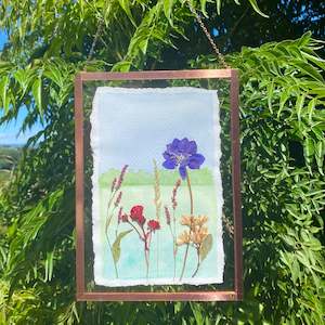 Watercolour Flowerscape Original 16cm x 22cm