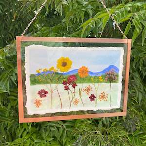 Watercolour Flowerscape Original 22cm x 16cm