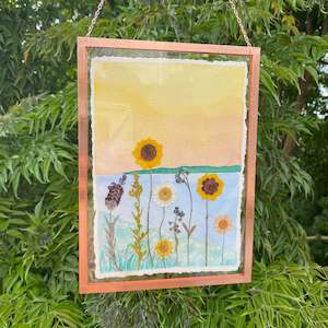 Watercolour Flowerscape Original 16cm x 22cm