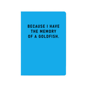 Stationery: Soft cover notebook memory of a goldfish A5