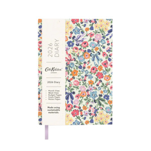 Stationery: Cath Kidston 2026 floral diary weekly view A5
