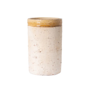 Monte terracotta pot mustard 18cm