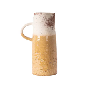 Monte terracotta jug 28cm mustard