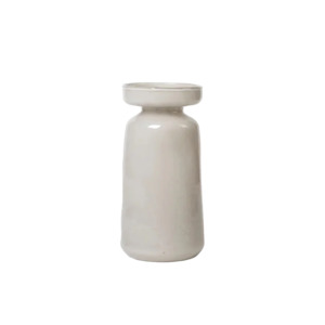 Broste solai mouth-blown vase 19cm natural
