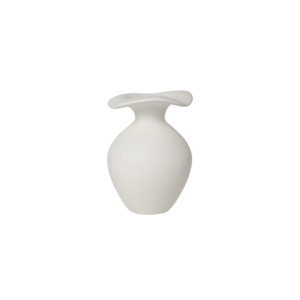 Broste small Florentina vase off-white 14cm