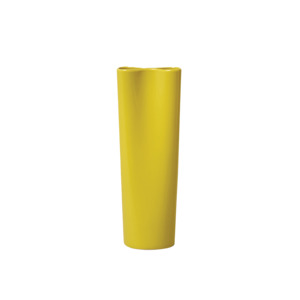 Pinch vase 22cm kowhai yellow