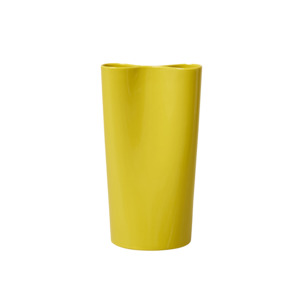 Pinch vase 25cm kowhai yellow