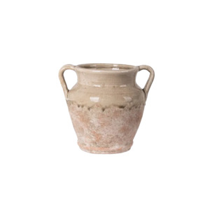 Charlotte terracotta vase 19cm stone