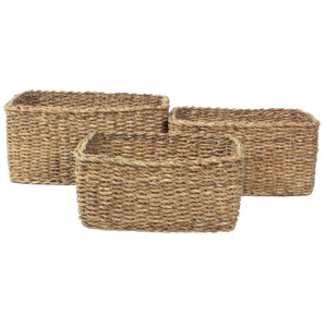 Storage 1: Large rectangle seagrass basket