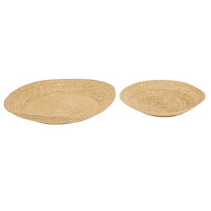 Storage 1: Lark low woven seagrass basket natural 40cm