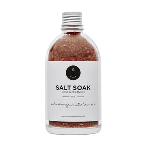 Face: Bath salts rose & geranium 350g