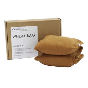 Face: Linen heat pack with removable cover terracotta