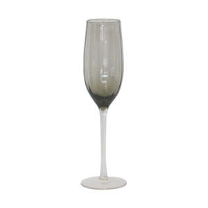 Smokey grey champagne glass 25cm