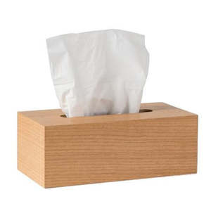 Rectangle tissue box cover natural