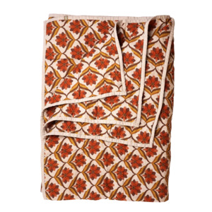 Blankets Quilts: SOW Stevie floral double sided linen quilt