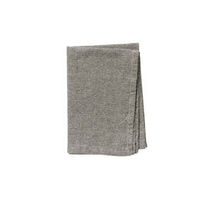 Washed cotton tea towel olive