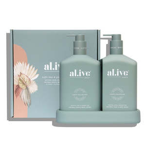 Wash Lotions: Al.ive wash + lotion duo kaffir lime & green tea 500ml