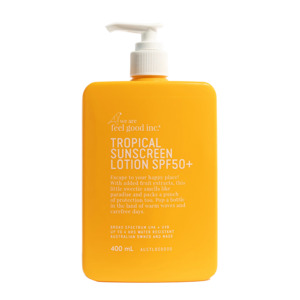 Feel Good sunscreen lotion tropical SPF 50+ 400ml