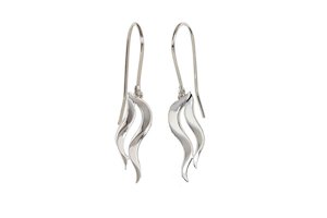 Products: Four Strand 'Waimakariri' River Earrings in Silver