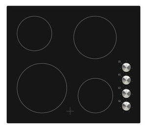 Products: Award 60cm Black 4 Zone Ceramic Cooktop
