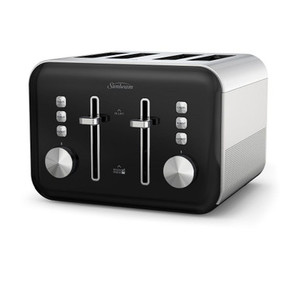 Sunbeam Simply Shine Black 4 Slice Toaster
