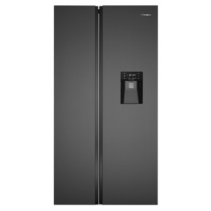 Westinghouse 619L Dark S/Steel Side by Side Fridge Freezer