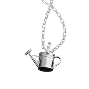 Silver Necklace: Karen Walker Watering Can Necklace