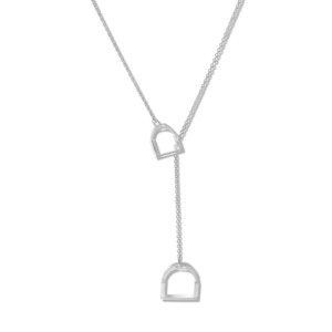 Equestrian Themed Jewellery: Breeze Double Stirrup Necklace