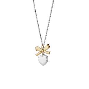 Karen Walker Mini Superlove Necklace Silver/Gold