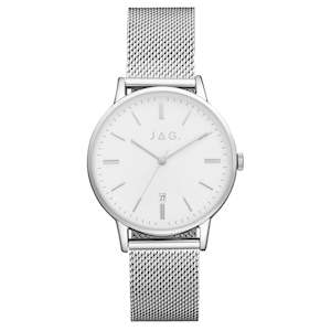 Jag Watches: JAG 'Lawrence' Ladies Silver Mesh Strap Watch