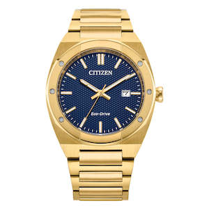 Citizen Eco-Drive Gents Gold Retro Style Watch