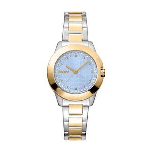 DKNY Midi Two Tone Blue Dial Watch