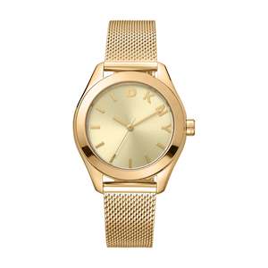 DKNY Midi Gold Dial with Gold Mesh Strap
