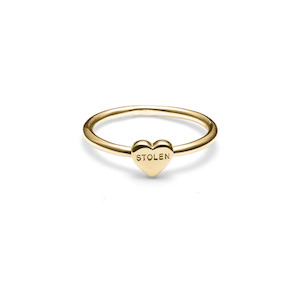 Stolen Girlfriends Club: SGC Gold-Plated Baby Stolen Heart Ring