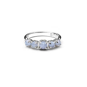 Stolen Girlfriend's Club Blue Lace Agate Halo Ring