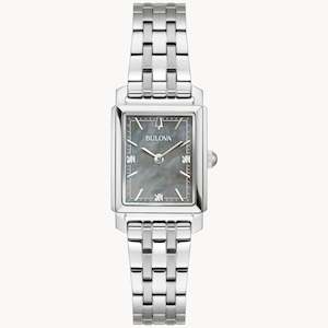 Bulova Ladies Rectangle Steel Watch