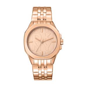 DKNY Midi Rose Gold Logo Dial Watch