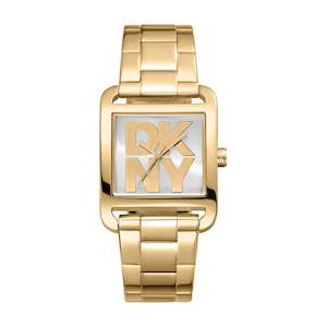 DKNY Maxi Square Gold with DKNY Logo Dial
