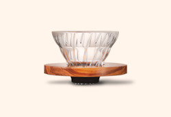 Merchandise: Hario V60 Glass Dripper 02 - Olive Wood