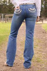 Pure Western Women's Pat Relaxed Rider Jean - 36"