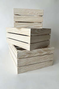 Products: 3 Slat Wooden Crate (unit 4 + 12)