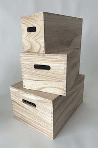 Products: Solid Wooden Crates w/ Lid (unit 4 & 12)