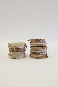 Dried Flowers: Natural Birch Slices (unit 10)