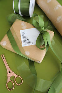 Wrapping Paper: Inkberry Calligraphy x Griff Pohutakawa Print Wrapping Paper 25m (unit 1 + 10)