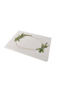 Cards: A5 Leaf Border Print Cards PK15