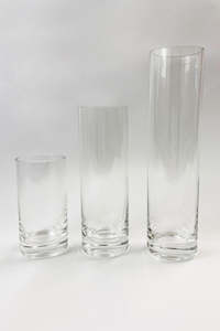 Glassware: Glass Cylinder Bud Vase (unit 4 + 24)
