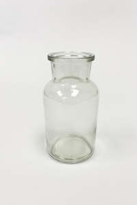 Glassware: Glass Bottle Bud Vase (unit 4 + 36)