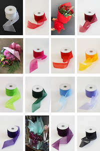 This Look Mothers Day: Chiffon Woven Edge Ribbon 75mm (unit 1)